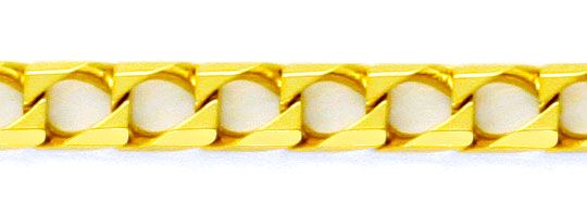 Foto 2 - Flachpanzer Gold Kette massiv Eckig 18K Gelbgold, K2183