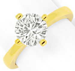 Foto 1 - Massiver Gold-Ring 1,84ct Diamant Solitaer 18K Gelbgold, R2554