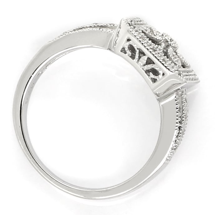 Foto 3 - 163 Diamanten Silber Set Collier Ring Ohrhänger Armband, R9831