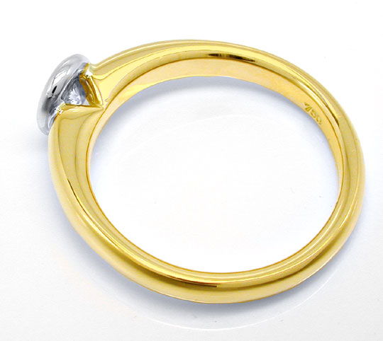 Foto 3 - Brillant-Solitär Ring 18K Bicolor 0,31 Carat, S3867