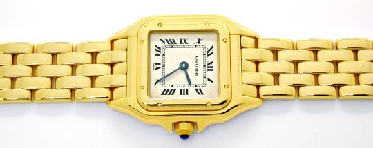 Foto 1 - Cartier Panthere Damen-Armband-Uhr 18K Gelbgold, U1107